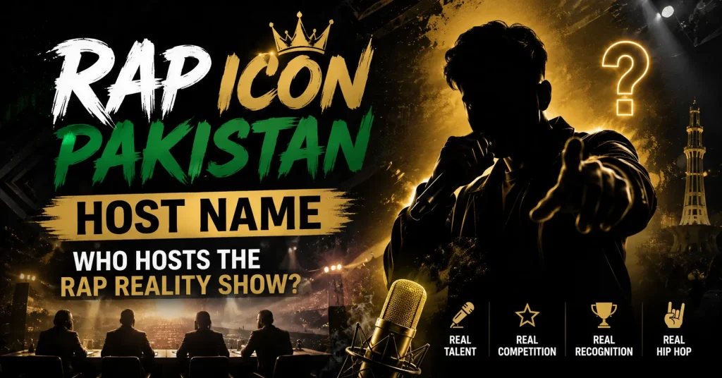 rap icon pakistan host name: who hosts the rap reality show?