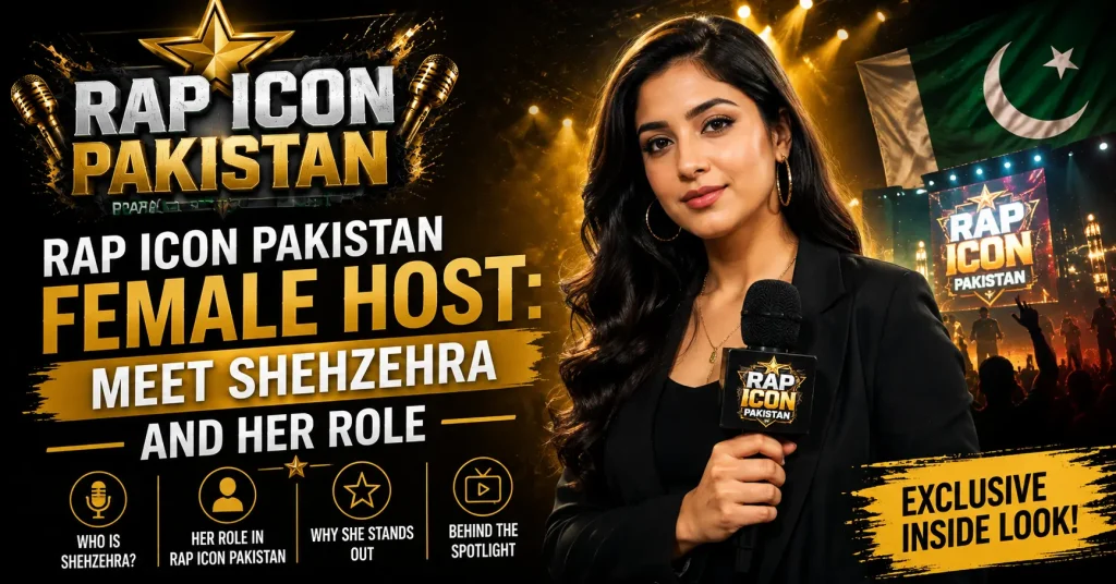 rap icon pakistan female host: meet shehzehra and her role