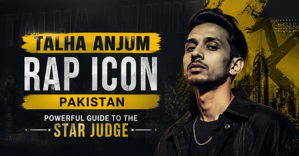 talha anjum rap icon pakistan: powerful guide to the star judge